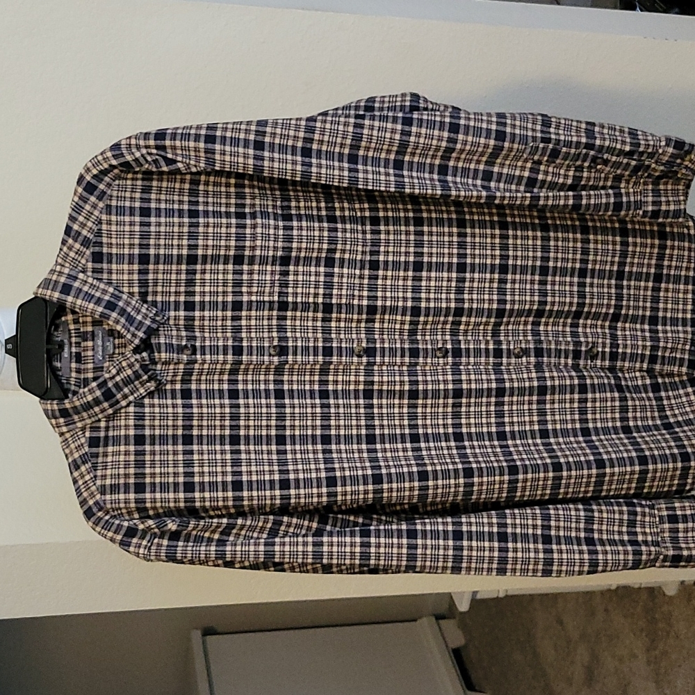 EDDIE BAUER RELAXED FIT FLANNEL SHIRT